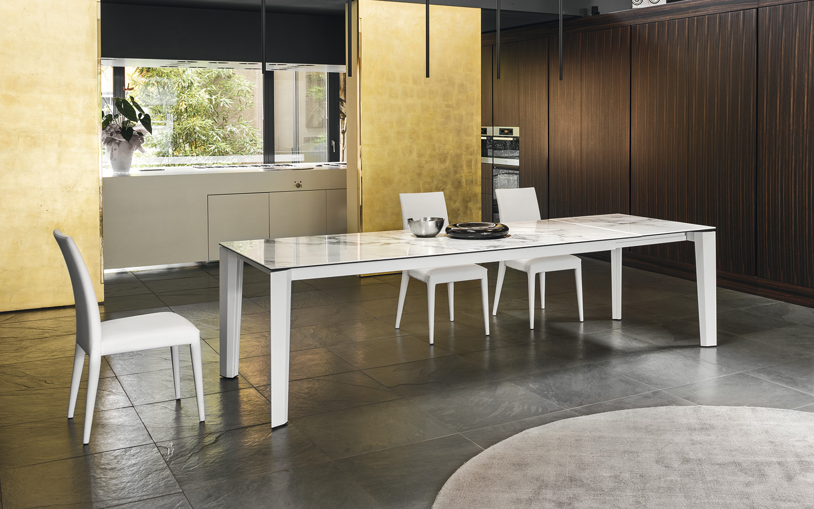 Tavolo Calligaris Delta vetro ceramica 